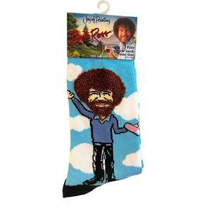NEW Bob Ross Novelty Socks